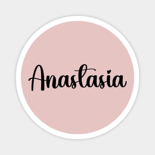 Anastasia, Typography Name Magnet